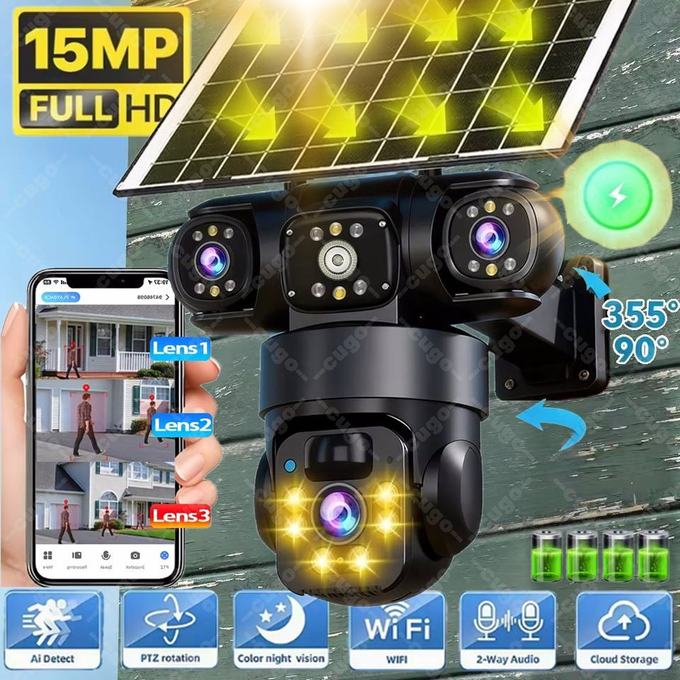 Jinko Solar Panel Cheetah - Kamera zewnętrzna 8K HD zasilana energią
